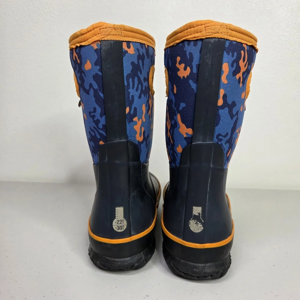 Bogs K GRASP NEO CAMO Camouflage Rain Snow Boots Waterproof